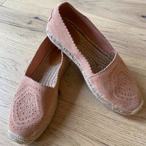 Ugg Size 10 soft pink suede espadrilles